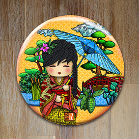 Badge "Hikari" (Lumière) - Collection "World Charming Dolls"