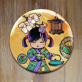 Badge "Sakura" (Fleur de cerisier) - Collection "World Charming Dolls"