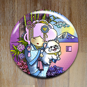 Badge "Yuki" (Neige) - Collection "World Charming Dolls"