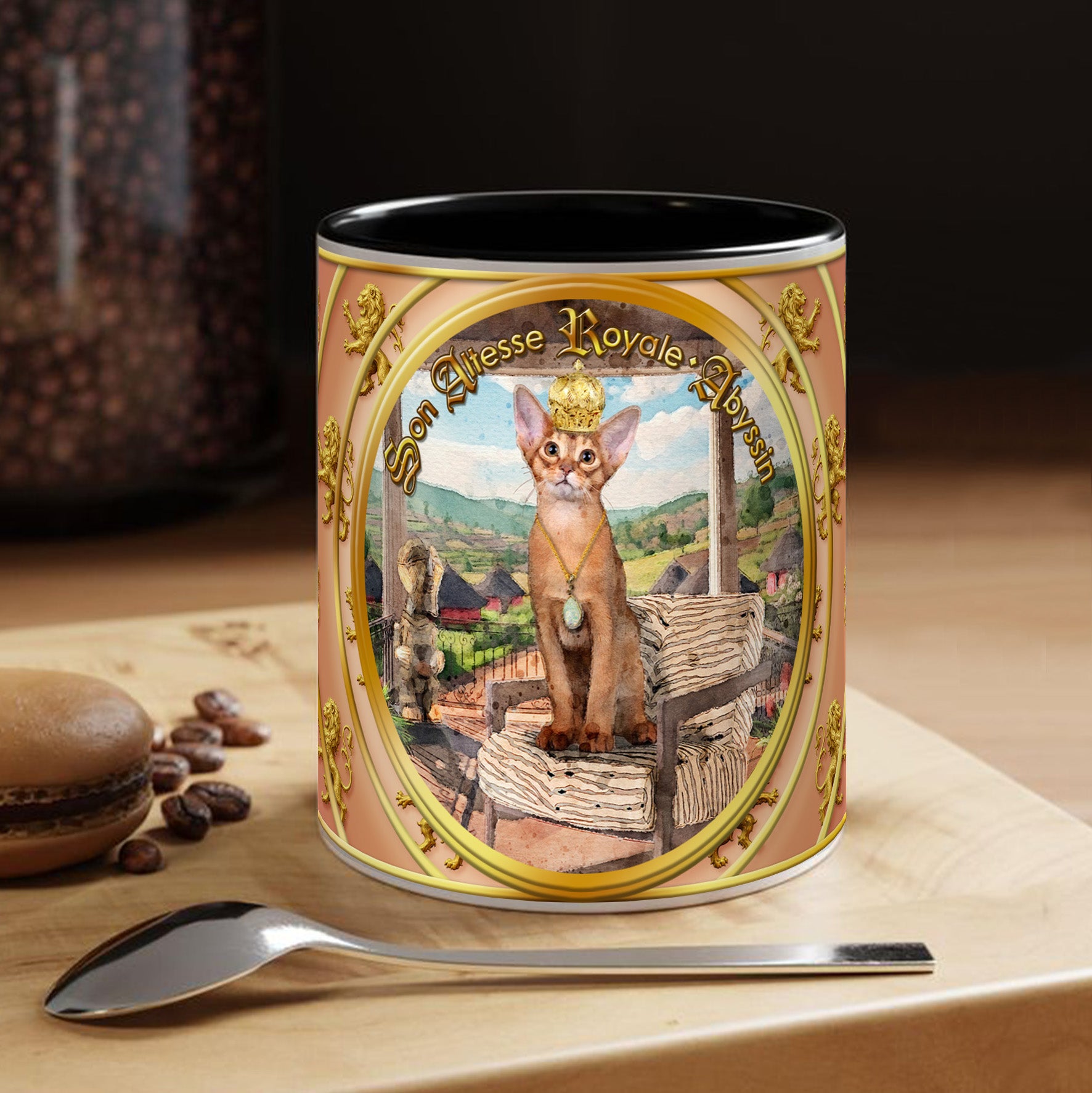 Mug Chat - "Abyssin" - Collection "Son Altesse Royale"