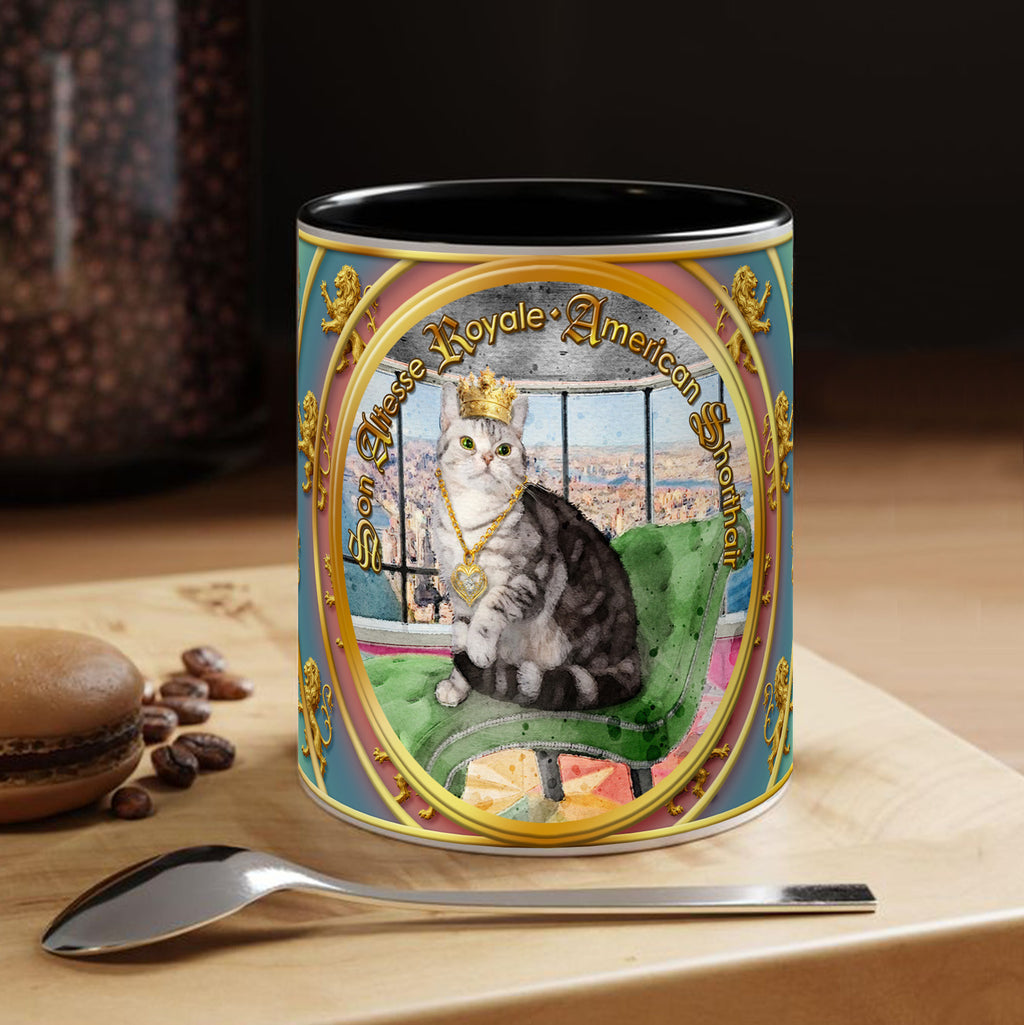 Mug Chat - "American Shorthair" - Collection "Son Altesse Royale"