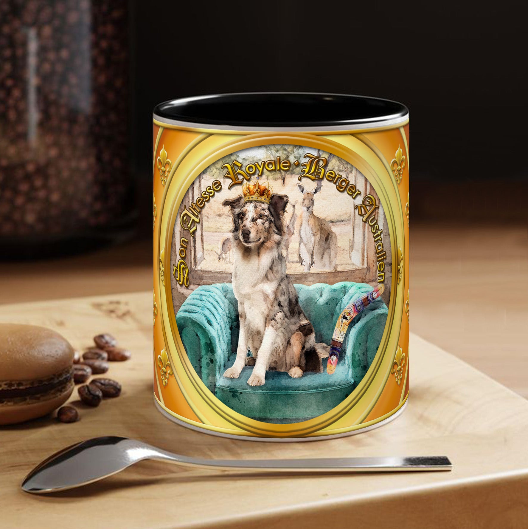 Mug Chien - "Berger australien" - Collection "Son Altesse Royale"