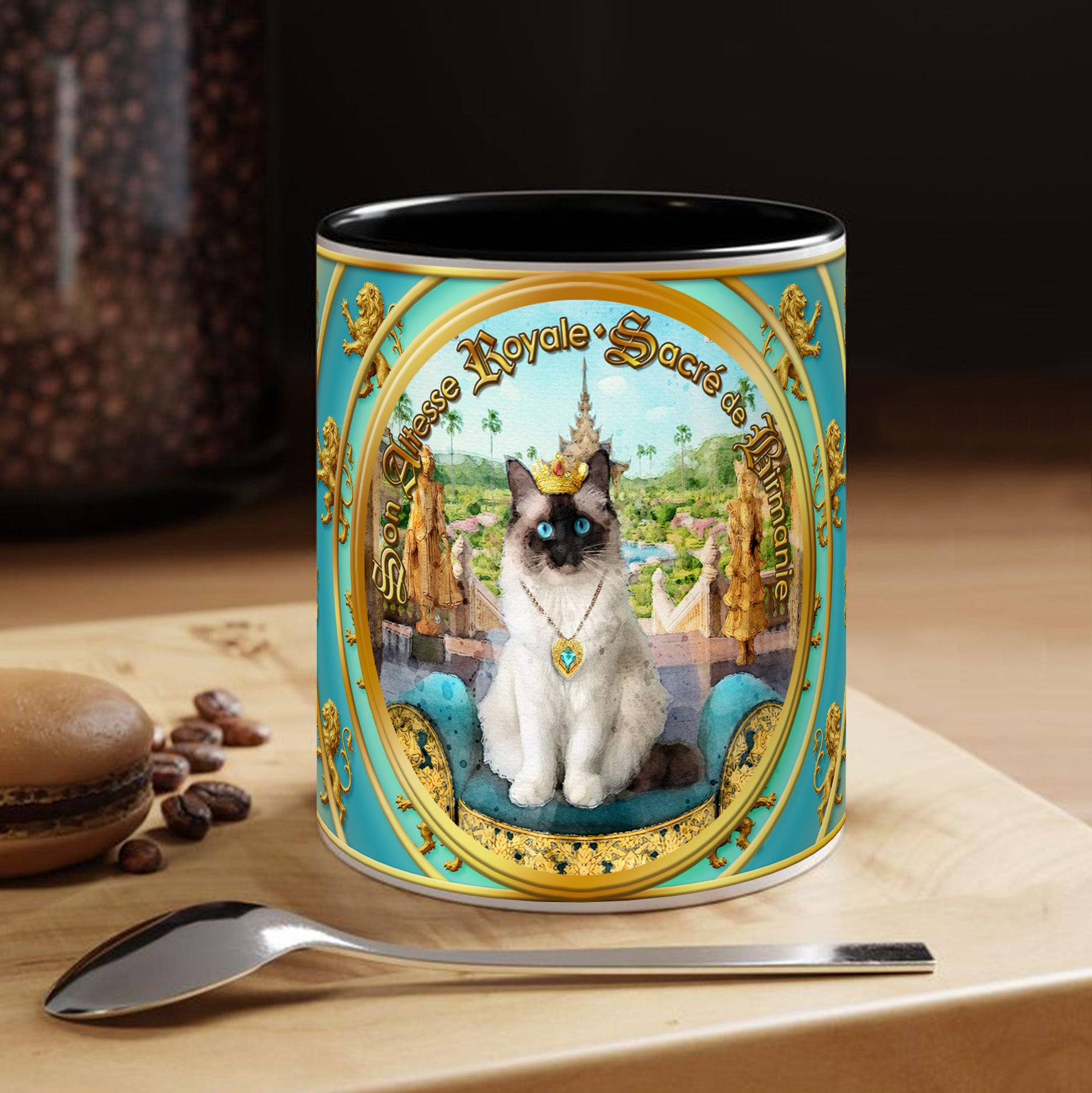 Mug Chat - "Sacré de Birmanie" - Collection "Son Altesse Royale"