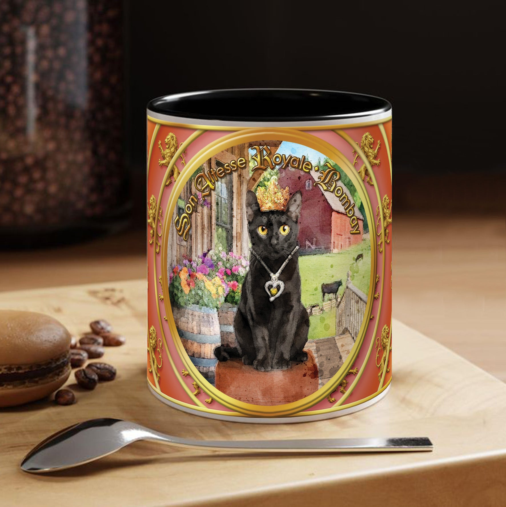 Mug Chat - "Bombay" - Collection "Son Altesse Royale"