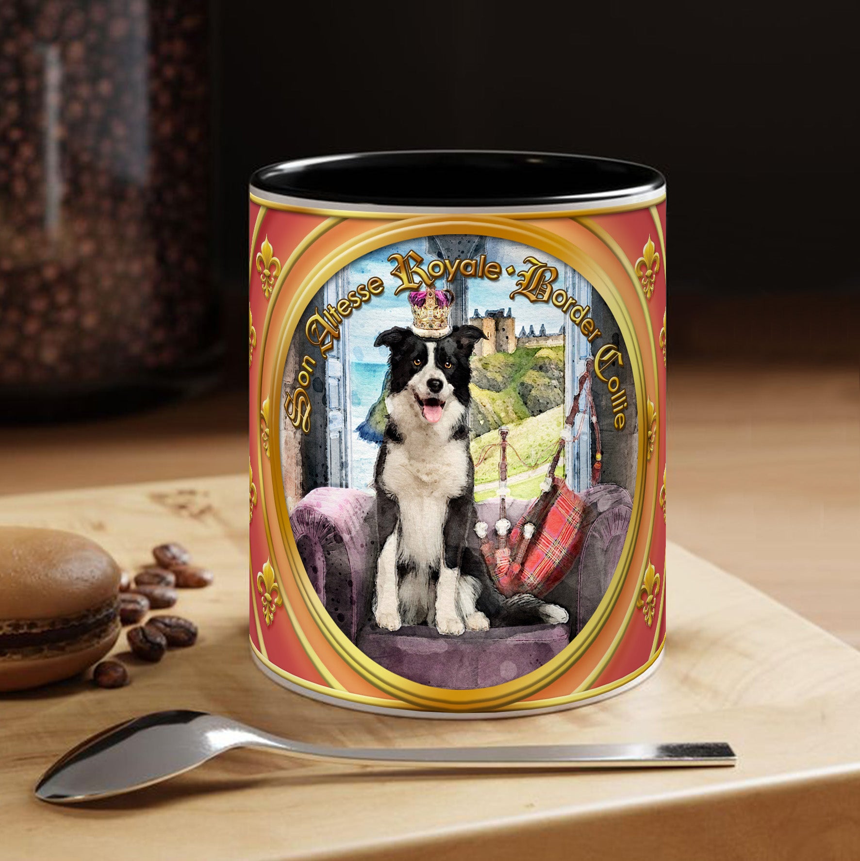 Mug Chien - "Border Collie" - Collection "Son Altesse Royale"