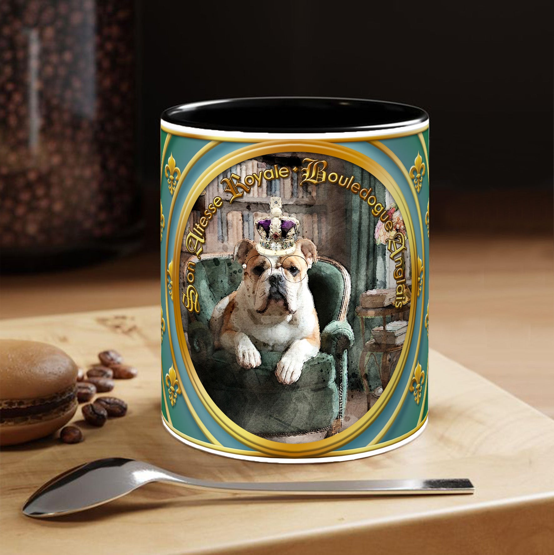 Mug Chien - "Bouledogue anglais" - Collection "Son Altesse Royale"