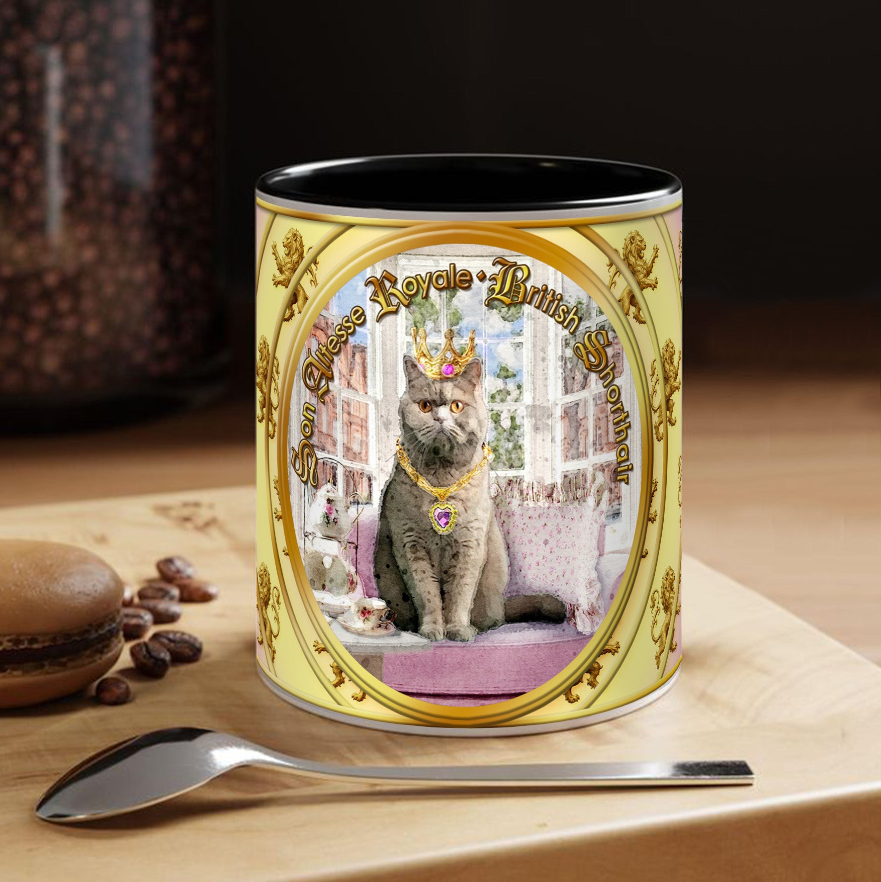 Mug Chat - "British Shorthair" - Collection "Son Altesse Royale"