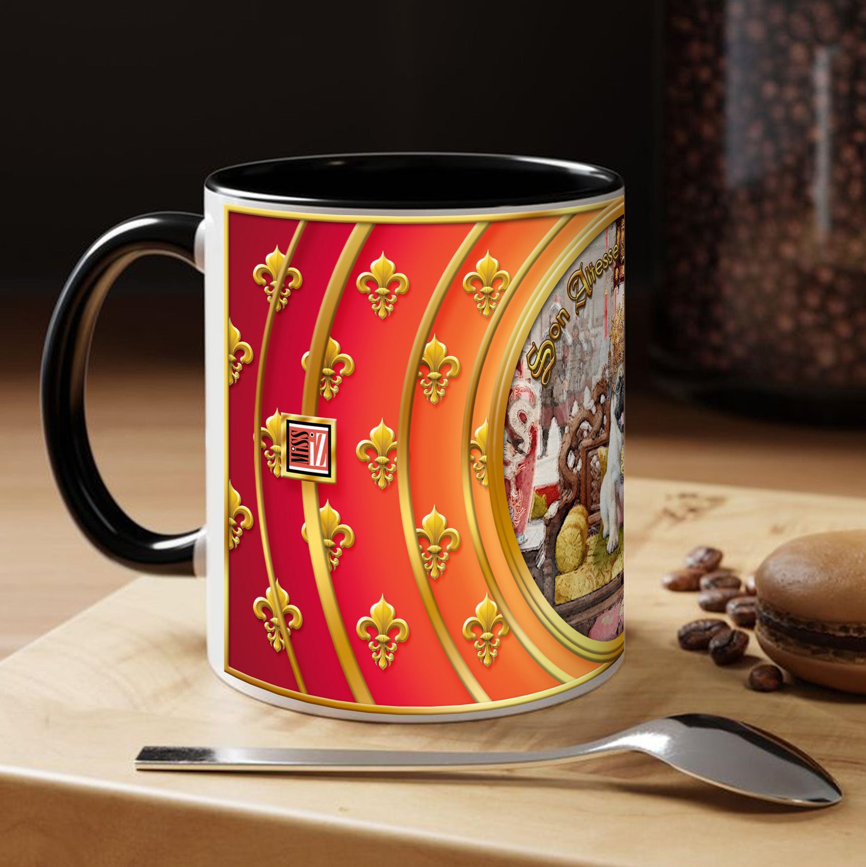 Mug Chien - "Carlin" - Collection "Son Altesse Royale"