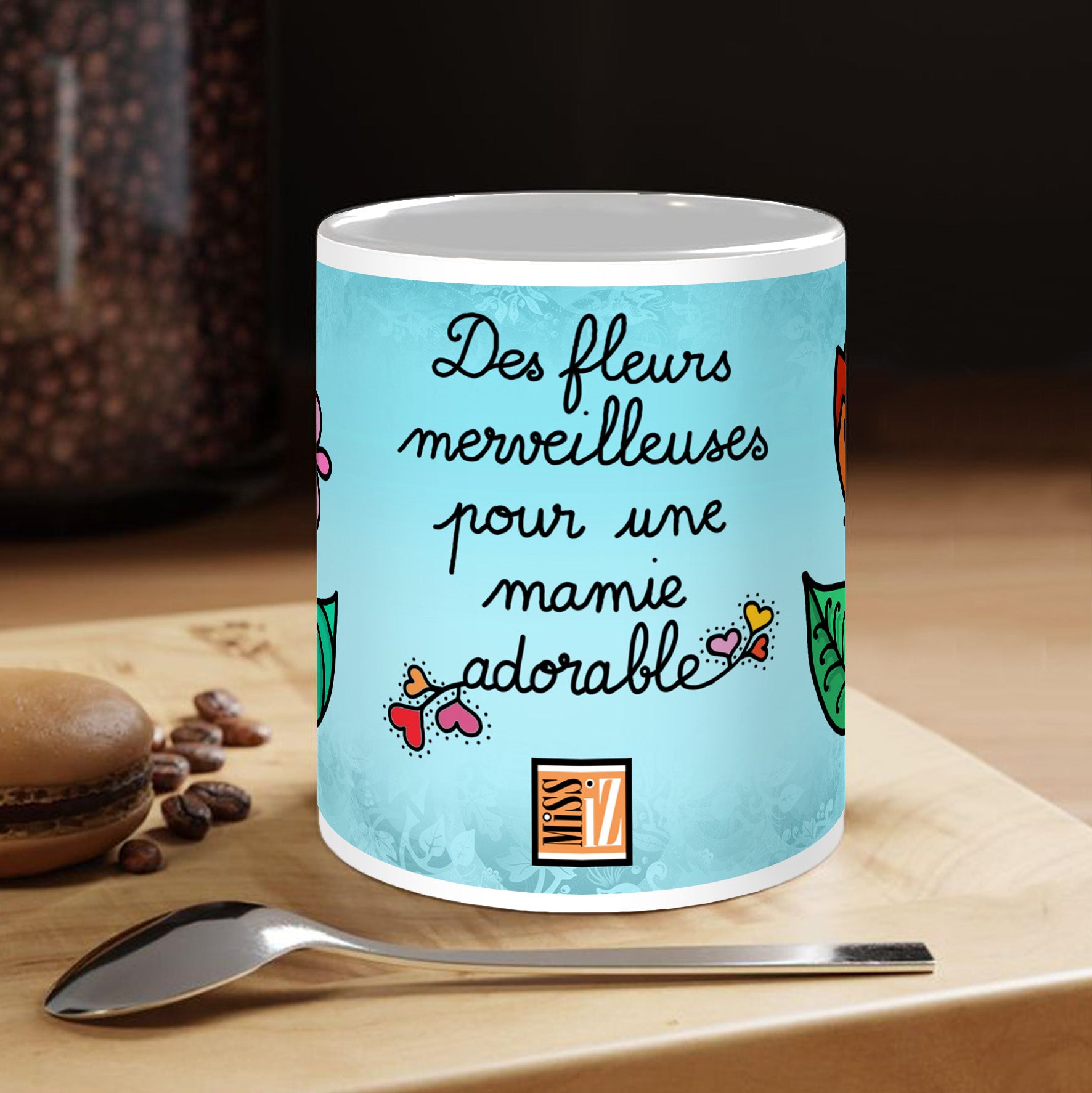 Mug EVENEMENT - Des fleurs merveilleuses pour une mamie adorable