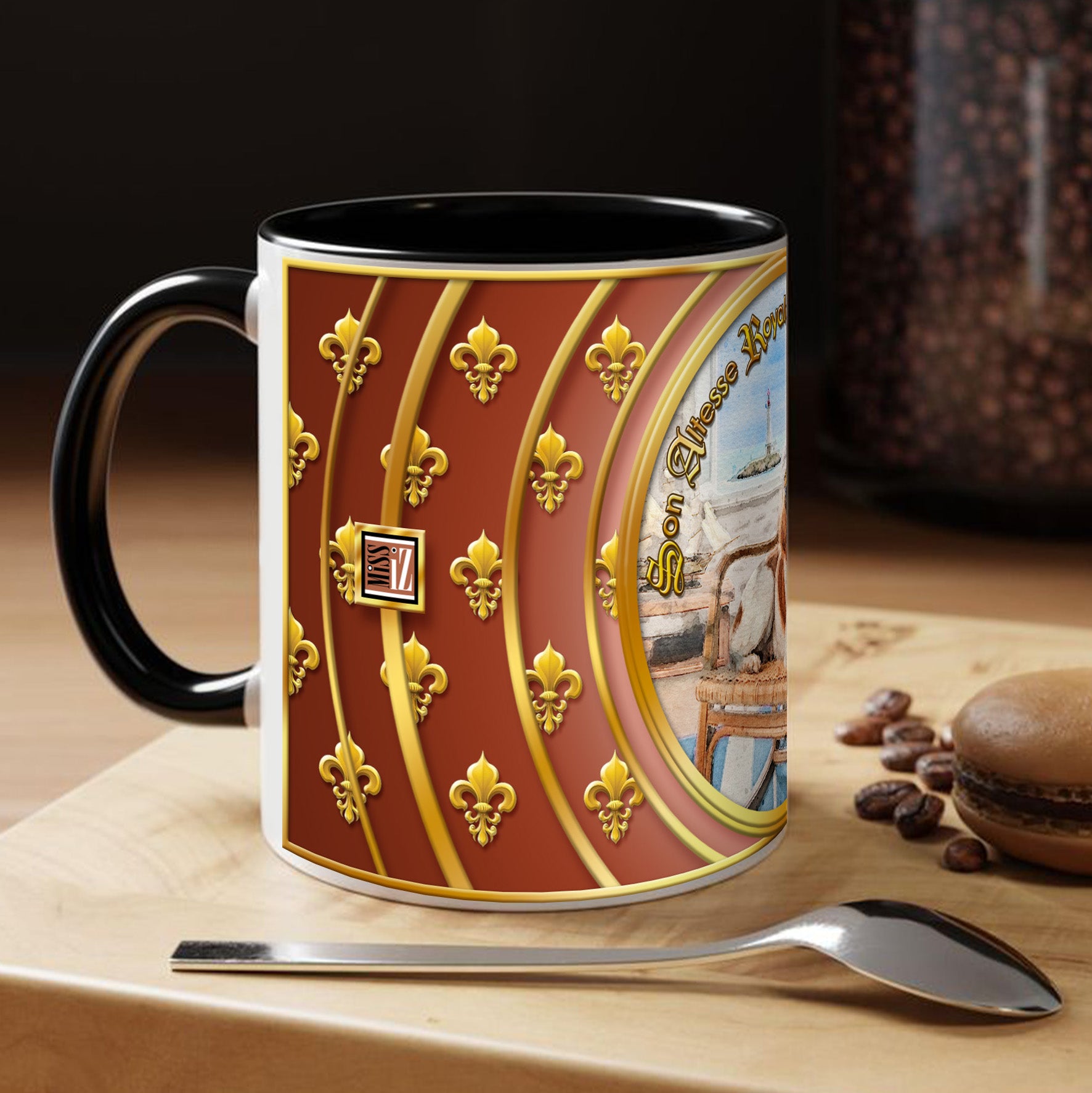 Mug Chien - "Épagneul breton" - Collection "Son Altesse Royale"