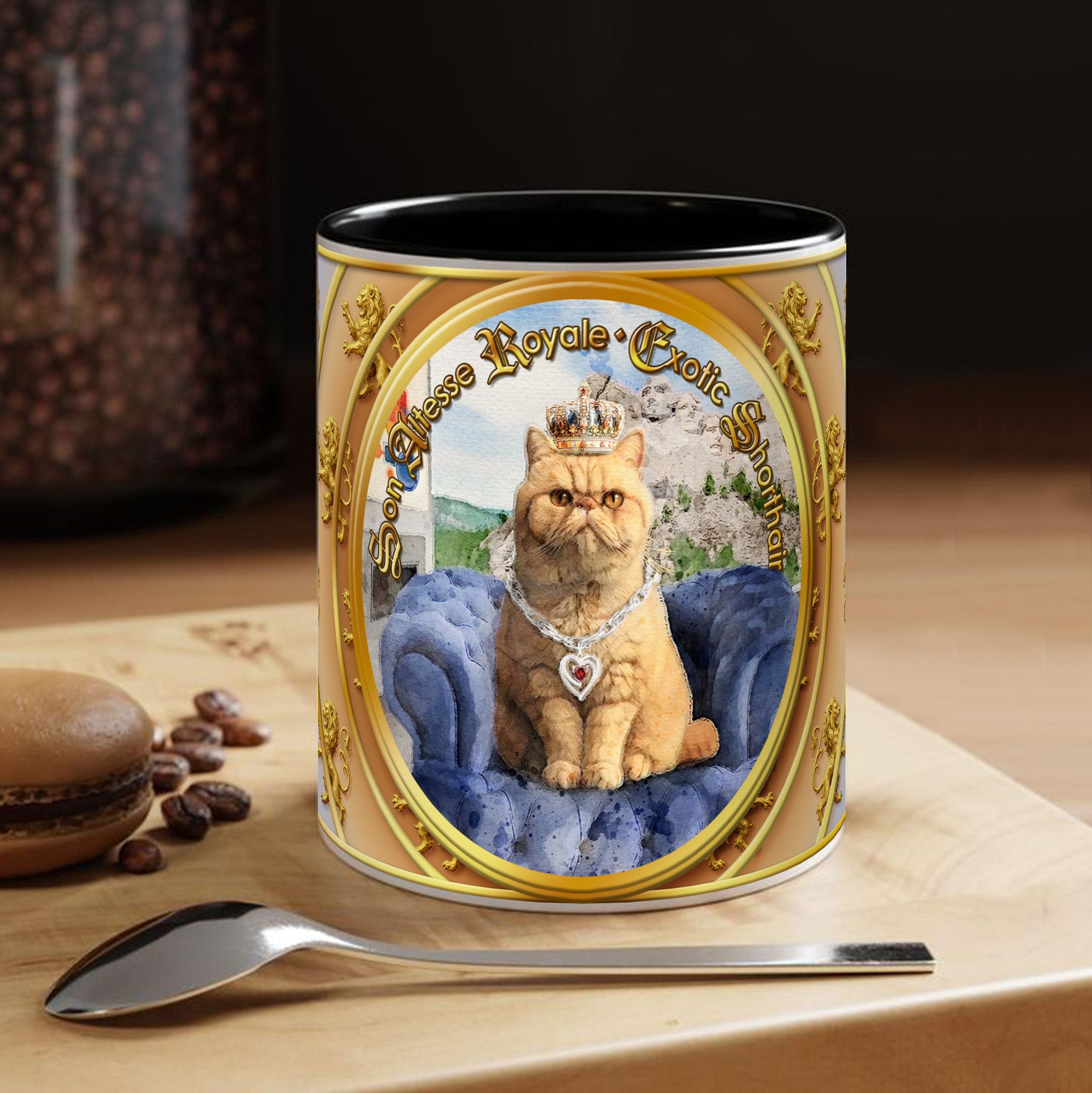 Mug Chat - "Exotic Shorthair" - Collection "Son Altesse Royale"