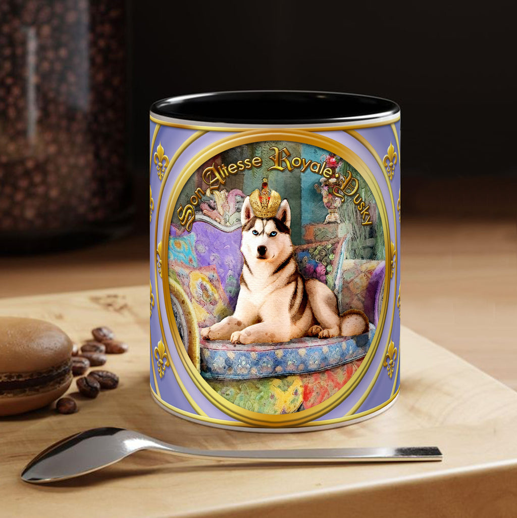 Mug Chien - "Husky" - Collection "Son Altesse Royale"