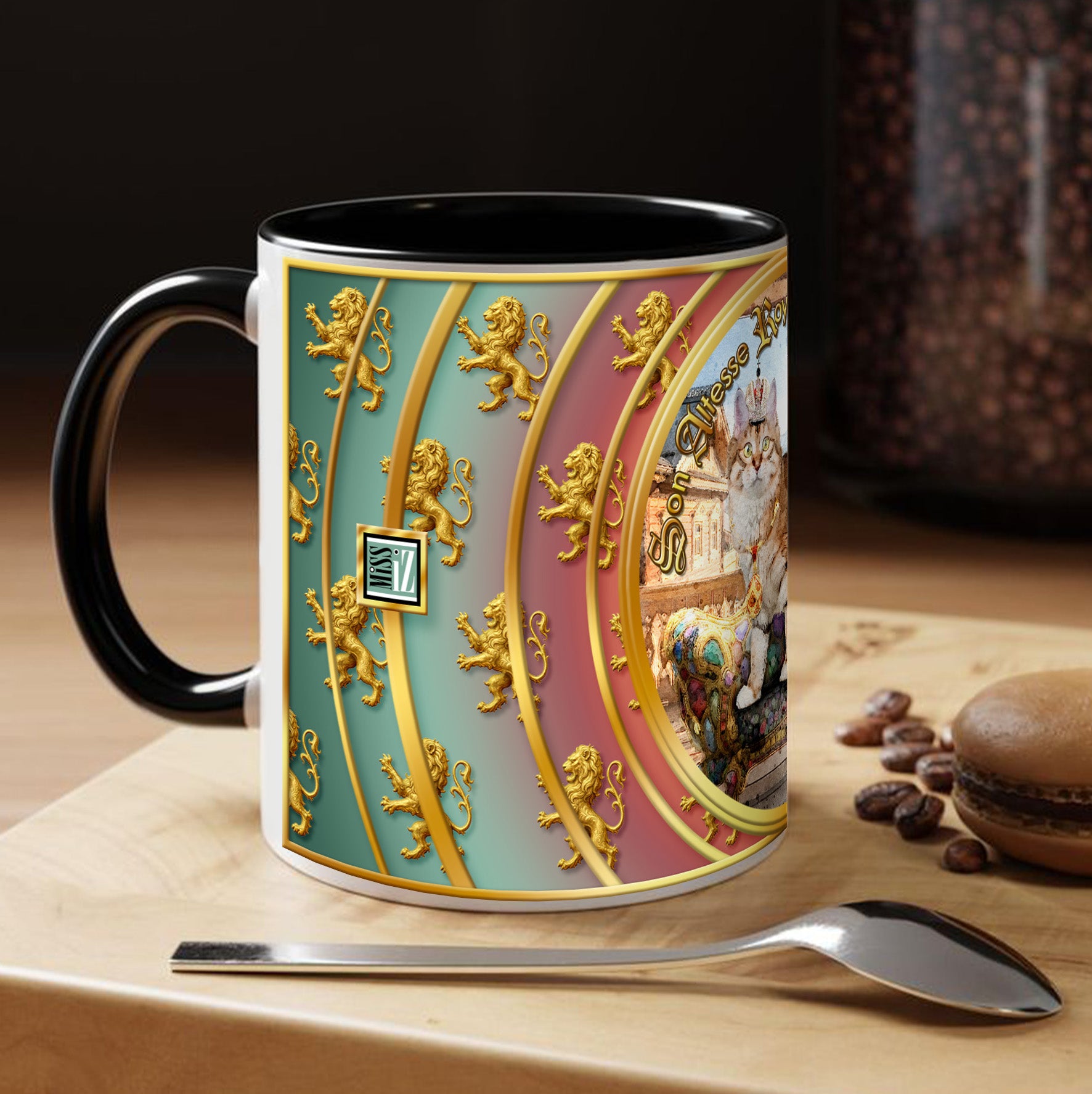 Mug Chat - "Kurilian Bobtail" - Collection "Son Altesse Royale"