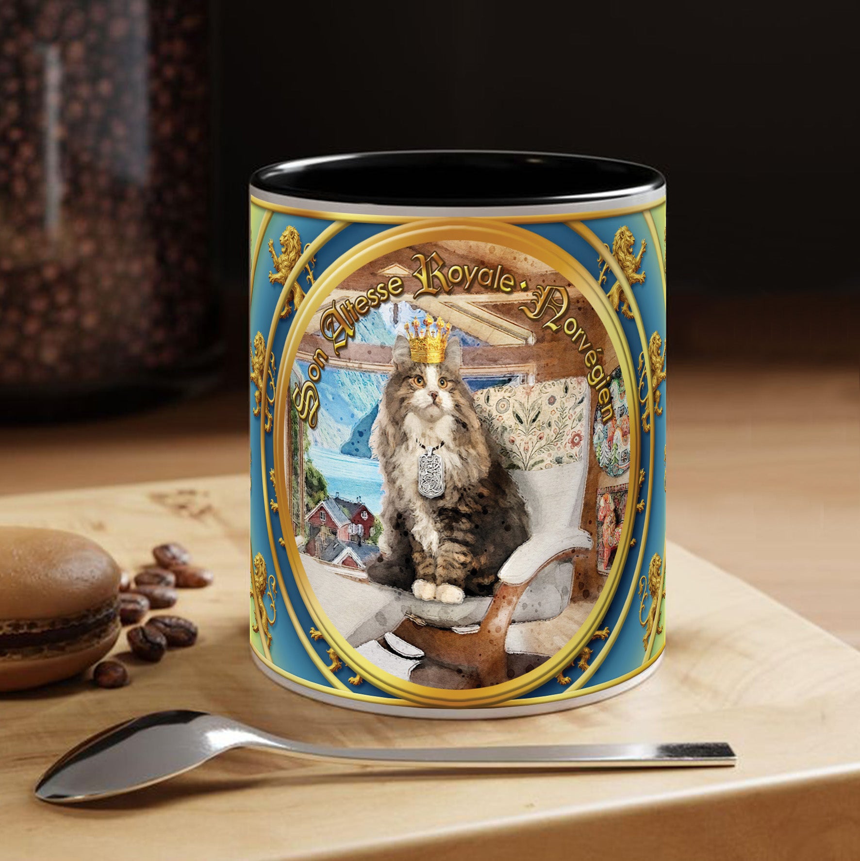 Mug Chat - "Norvégien" - Collection "Son Altesse Royale"