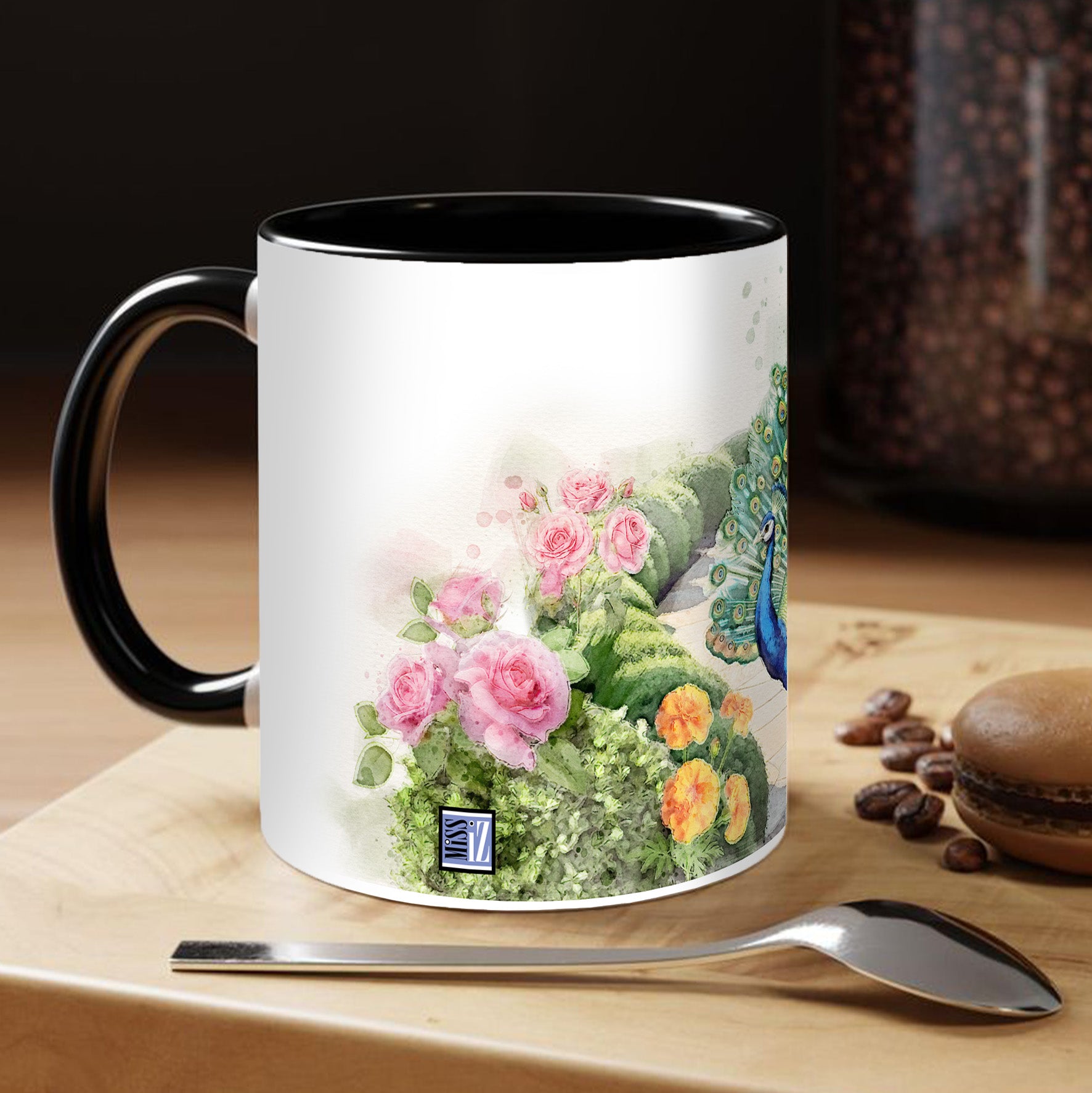 Mug OISEAUX - Paon bleu - L’Esprit Majestueux
