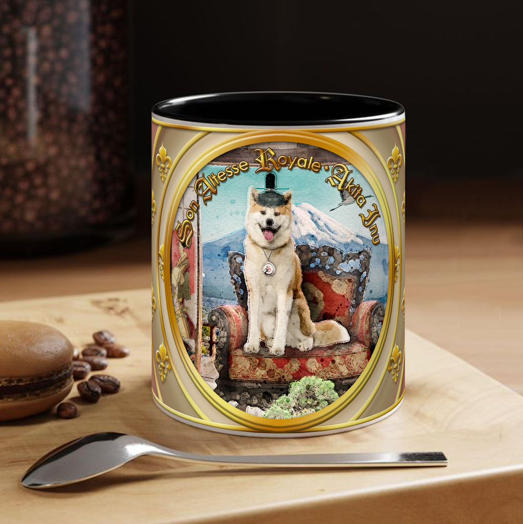 Mug Chien - "Akita Inu" - Collection "Son Altesse Royale"