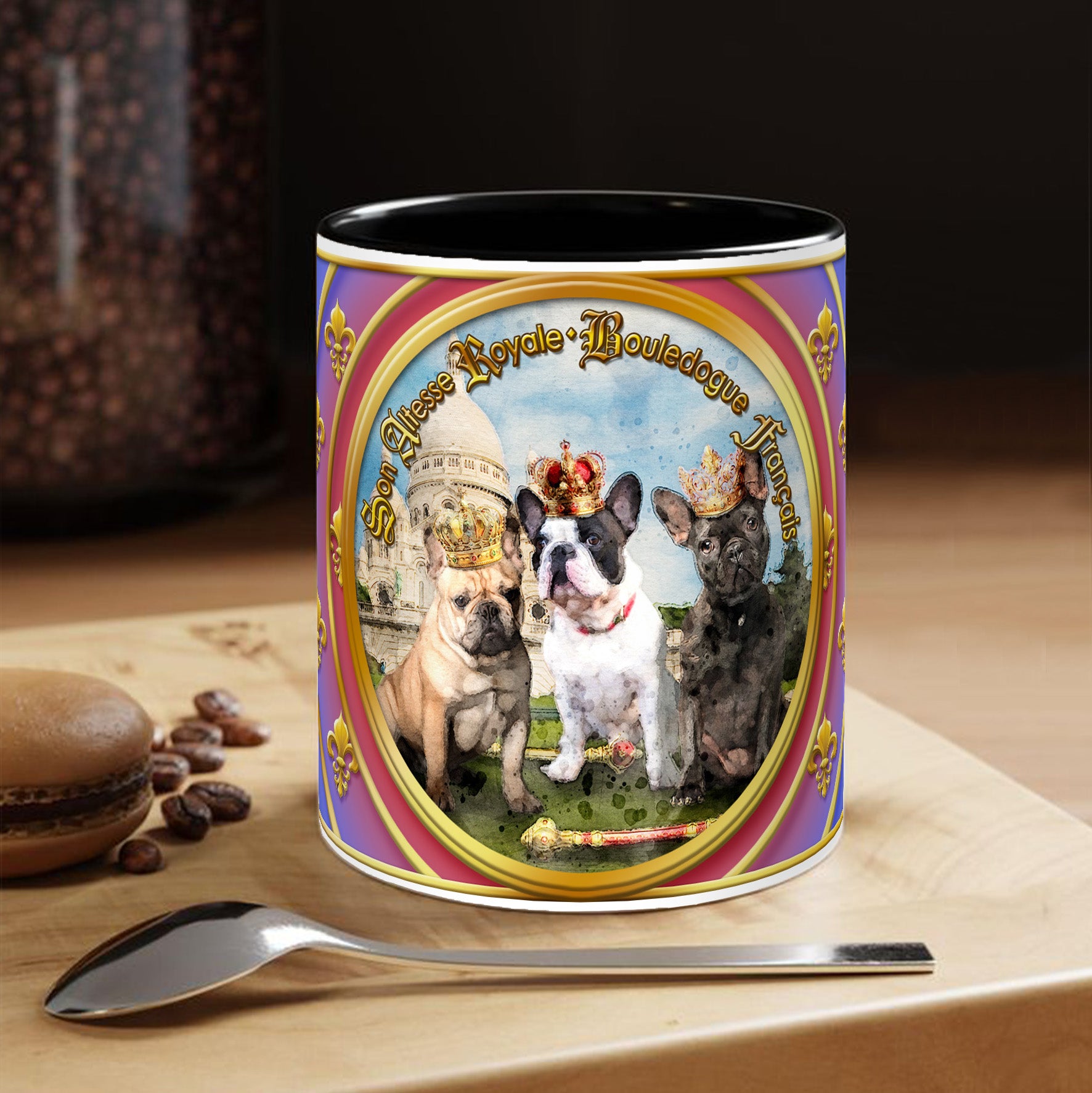 Mug Chien - "Bouledogue français" - Collection "Son Altesse Royale"