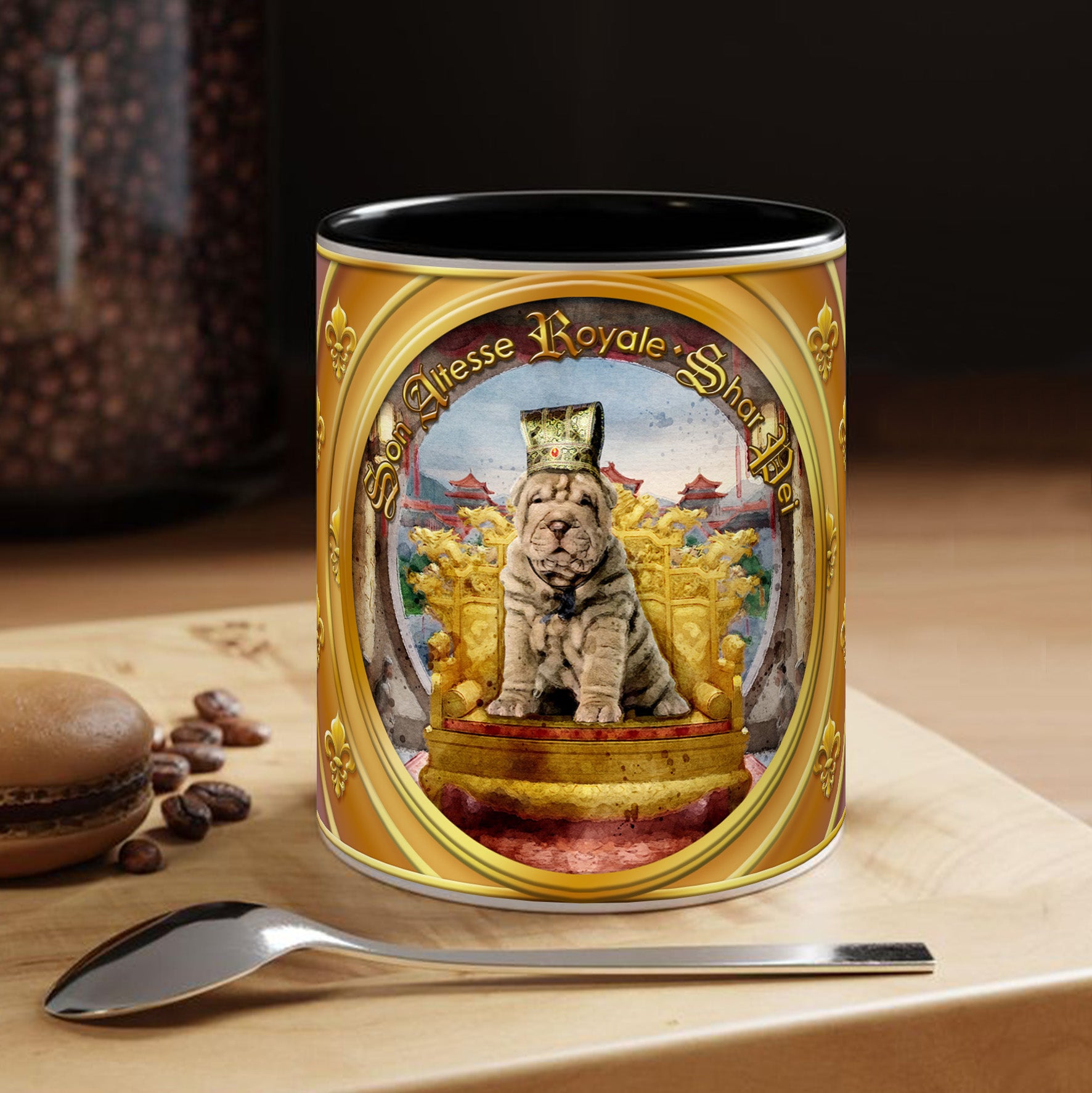 Mug Chien - "Shar Pei" - Collection "Son Altesse Royale"