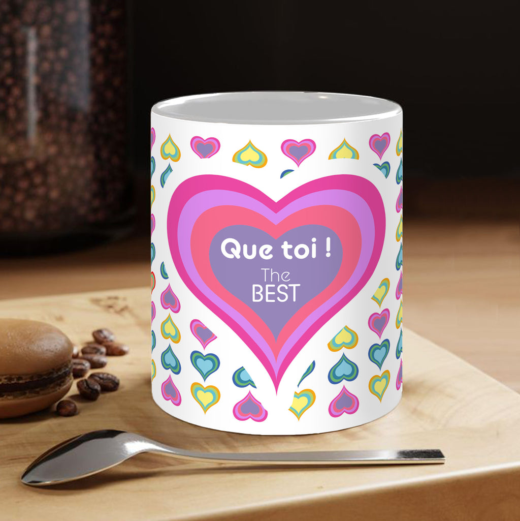 Mug SAINT-VALENTIN - Que toi ! The Best - ROSE