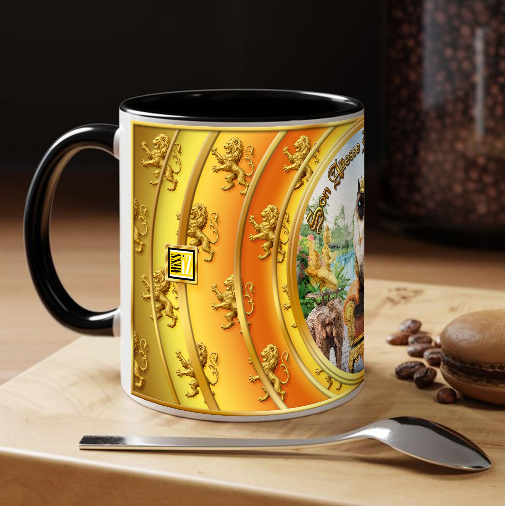 Mug Chat - "Siamois" - Collection "Son Altesse Royale"