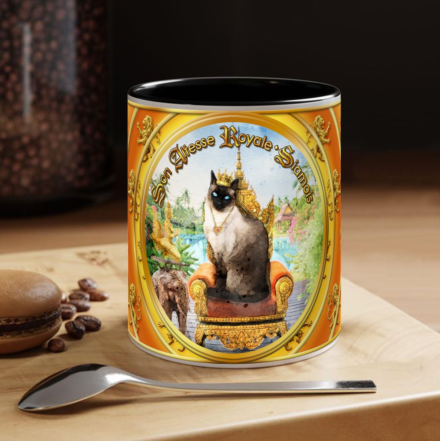 Mug Chat - "Siamois" - Collection "Son Altesse Royale"