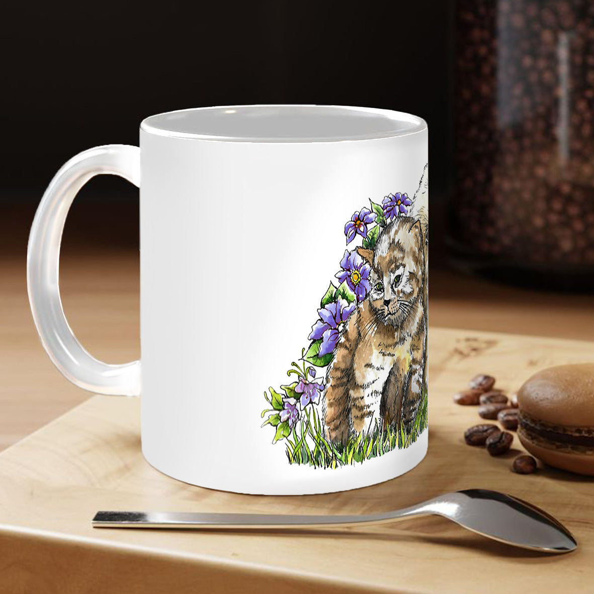 Mug KAWAII - La tendresse (chien et chat)