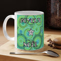 Mug EVENEMENT - Noël - Douce nuit - Vert et bleu