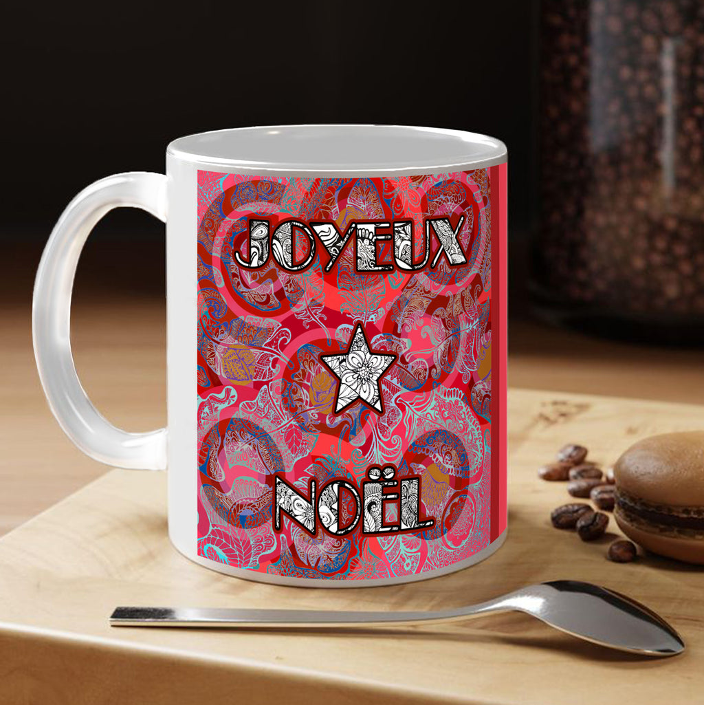 Mug EVENEMENT - Noël - Douce nuit - Rouge et vert